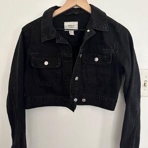 forever 21 crop jean jacket
